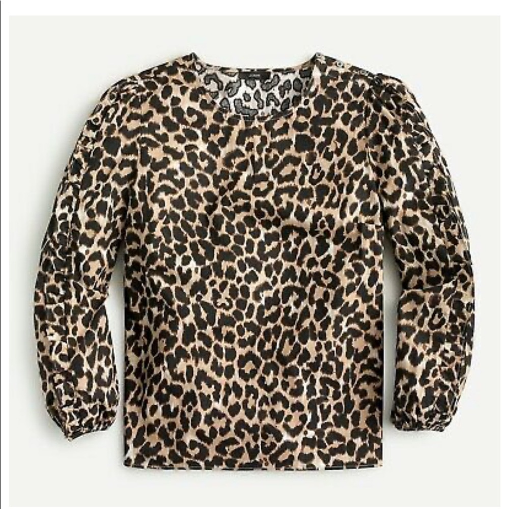 {J. Crew} Ruffle-Sleeve Top - Picture 4 of 10
